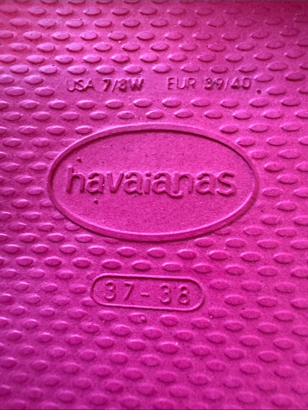 NWT Havaianas Tropical Bow Flip Flops Pink Brazil Sandals US 7/8 - Picture 2 of 7